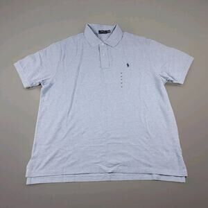 Polo Ralph Lauren Polo Shirt Mens Size 2XB Big 2X Light Blue Short Sleeve
